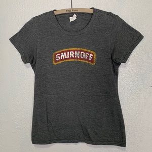 Smirnoff graphic T-shirt classic style heathered